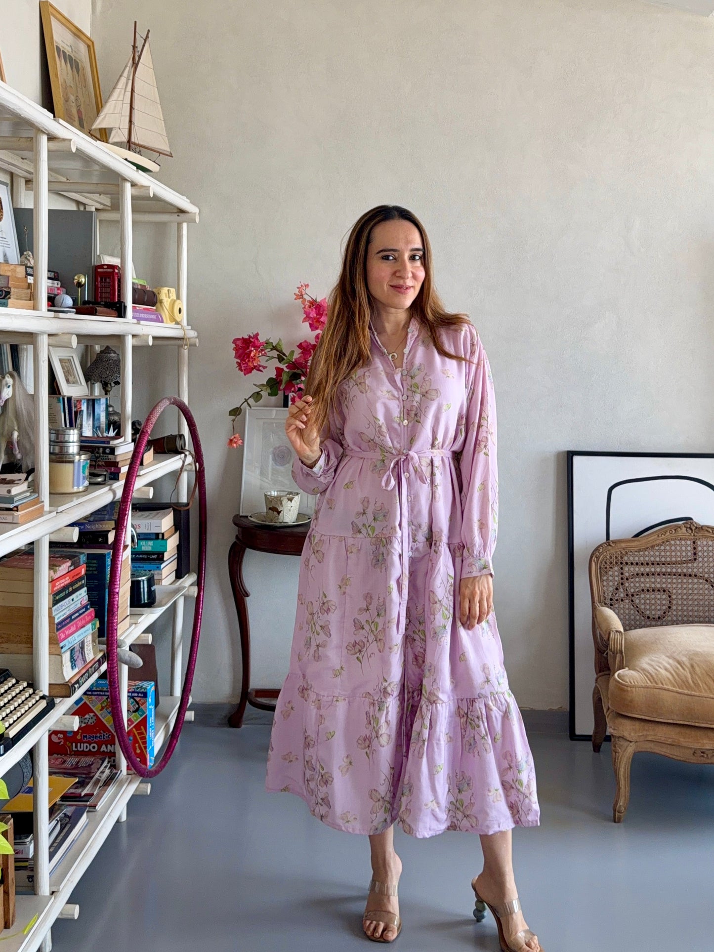 Sweet pea full sleeves market dress