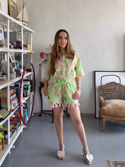 Peony Please shorts set