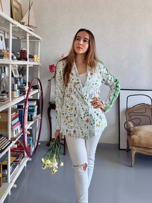 Summer meadow double breasted jacket