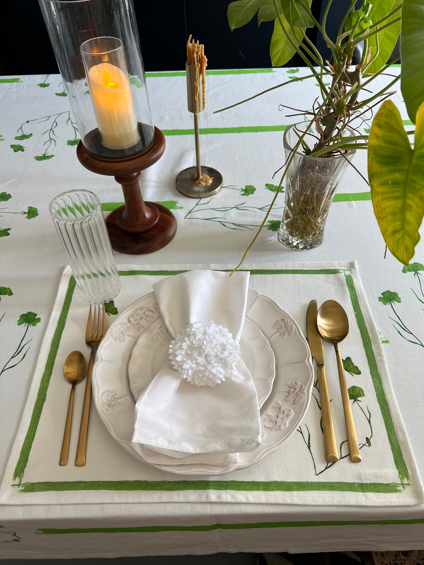 Greenflower Meadow Tablecloth